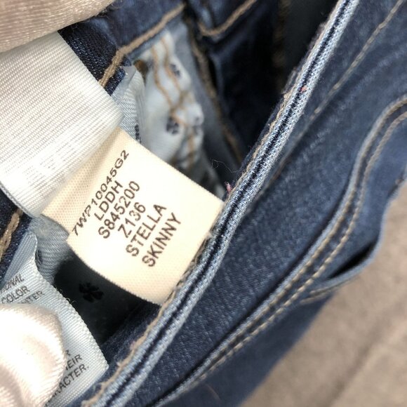 Lucky Brand Stella Skinny Jean Womens 6 / 28 Blue Low Rise Lightweight Stretch - Picture 13 of 13